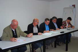 Signature de la convention de partenariat entre BOVINEO, COVIA et TER'ELEVAGE et la MSA.